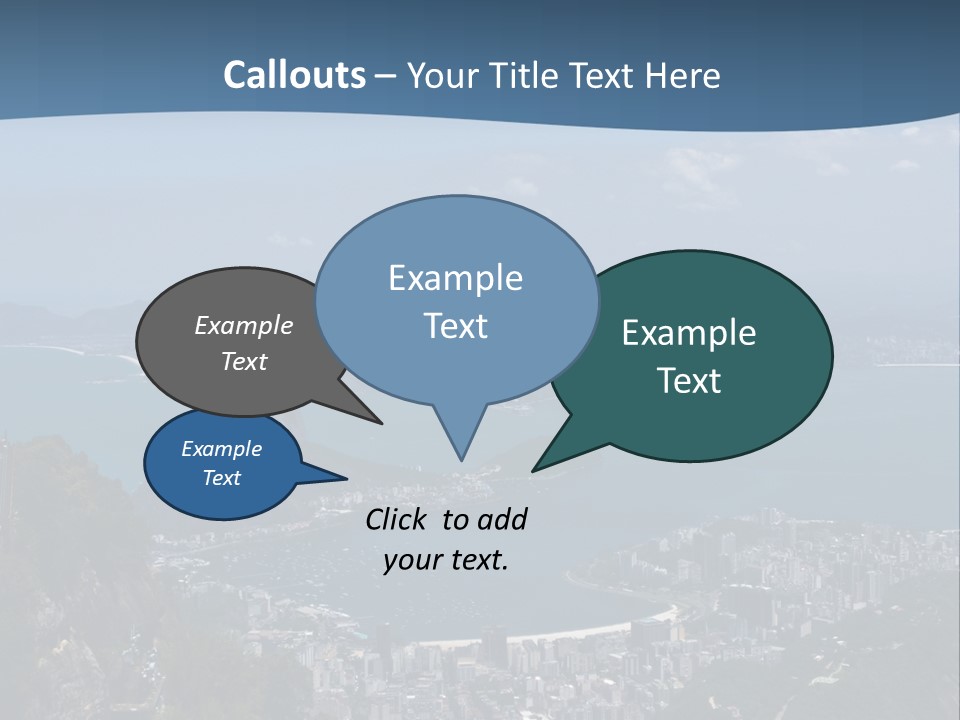 A Statue On Top Of A Mountain Overlooking A Body Of Water PowerPoint Template