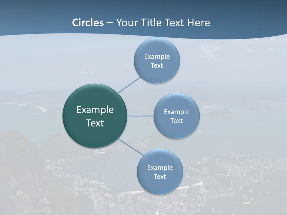 A Statue On Top Of A Mountain Overlooking A Body Of Water PowerPoint Template