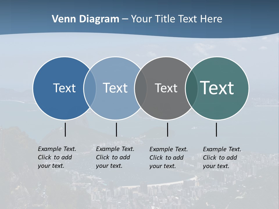A Statue On Top Of A Mountain Overlooking A Body Of Water PowerPoint Template