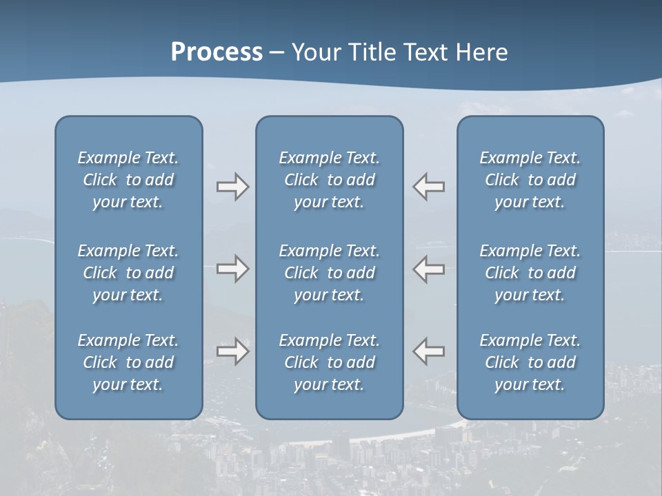 A Statue On Top Of A Mountain Overlooking A Body Of Water PowerPoint Template