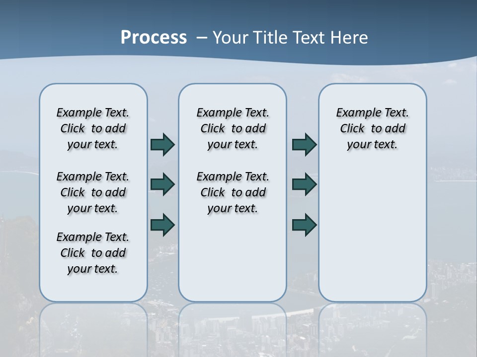 A Statue On Top Of A Mountain Overlooking A Body Of Water PowerPoint Template