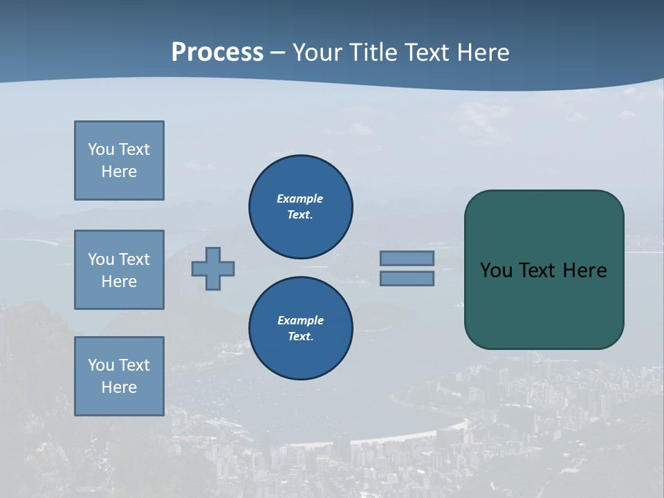 A Statue On Top Of A Mountain Overlooking A Body Of Water PowerPoint Template