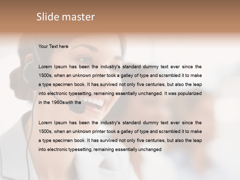 Striped Eating Sweet PowerPoint Template