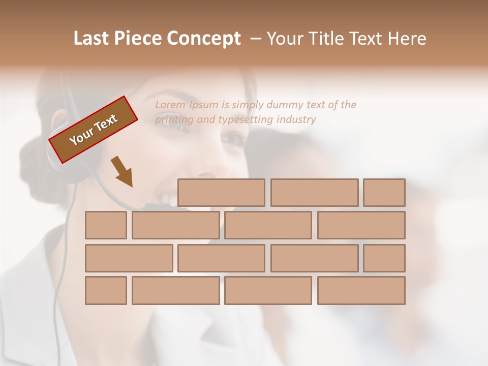 Striped Eating Sweet PowerPoint Template