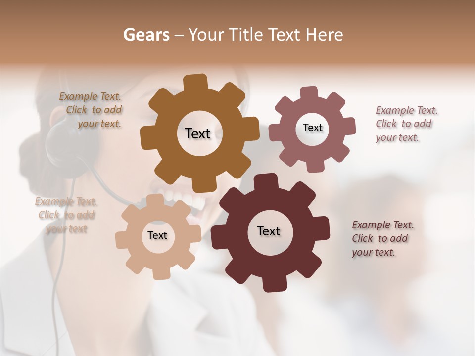 Striped Eating Sweet PowerPoint Template