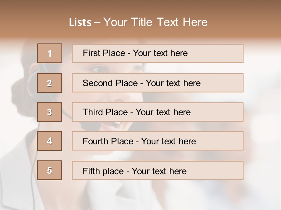 Striped Eating Sweet PowerPoint Template