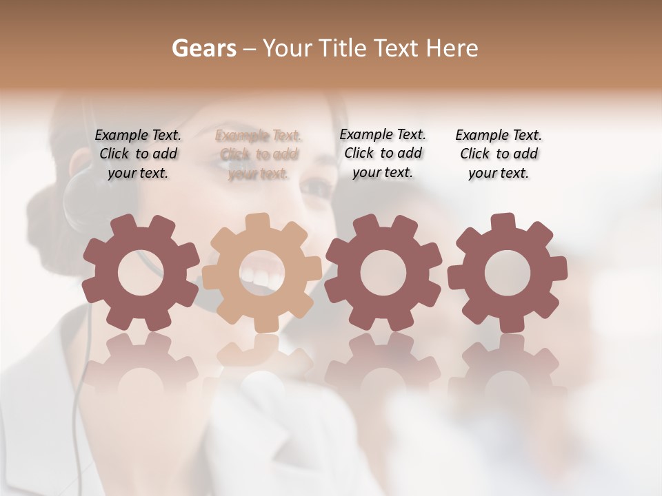 Striped Eating Sweet PowerPoint Template