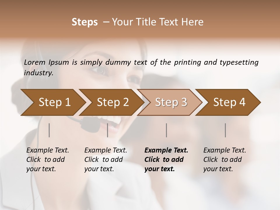 Striped Eating Sweet PowerPoint Template