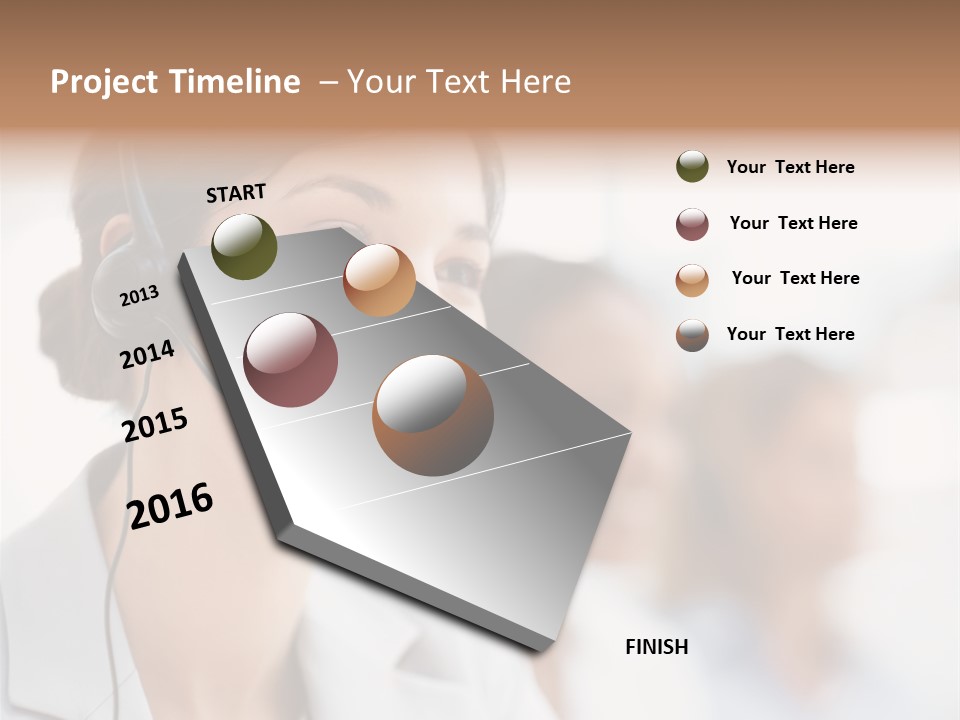 Striped Eating Sweet PowerPoint Template