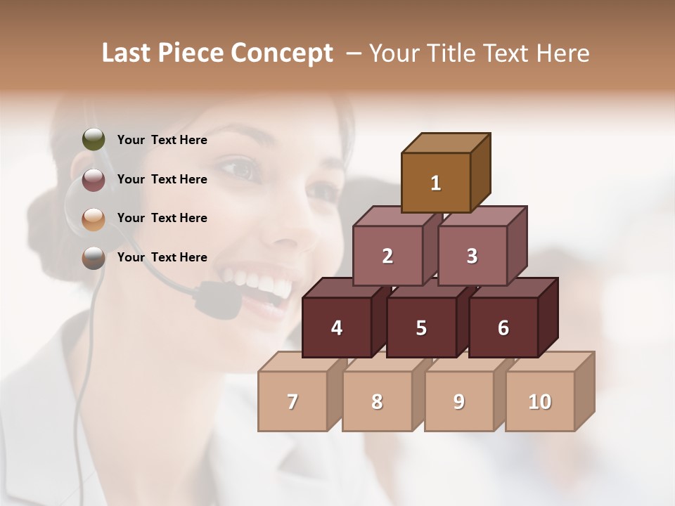 Striped Eating Sweet PowerPoint Template