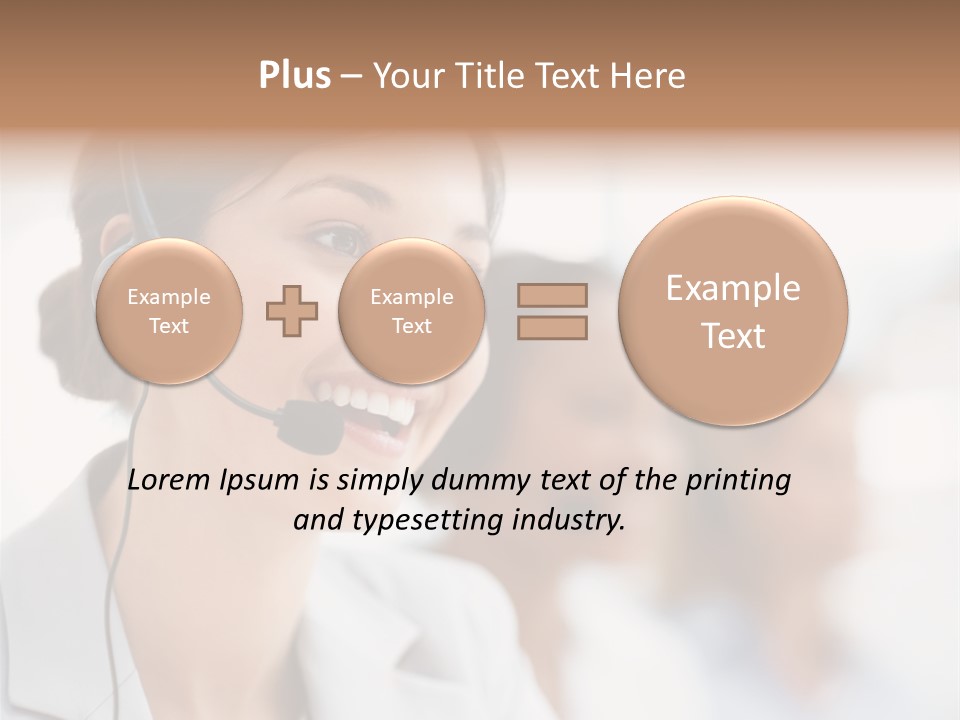 Striped Eating Sweet PowerPoint Template