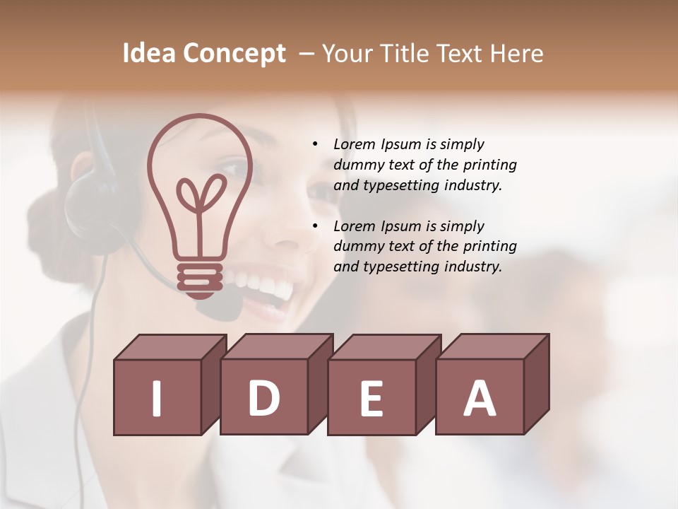 Striped Eating Sweet PowerPoint Template