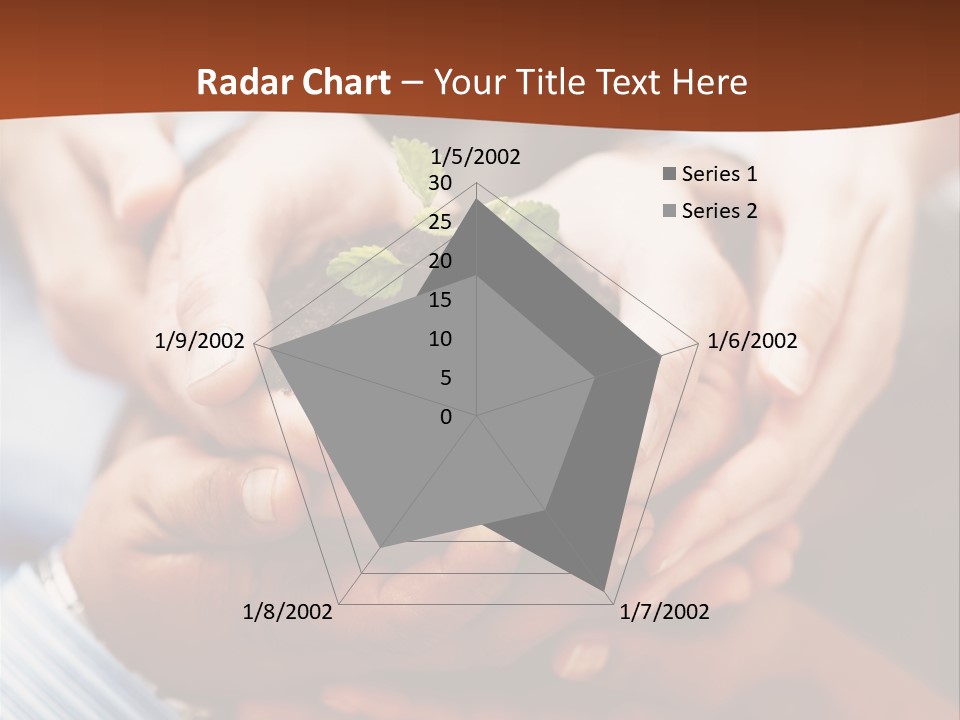 A Group Of People Holding A Plant In Their Hands PowerPoint Template