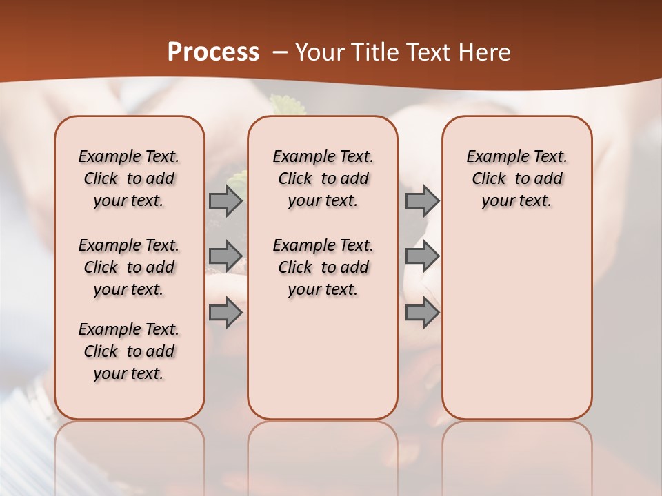 A Group Of People Holding A Plant In Their Hands PowerPoint Template
