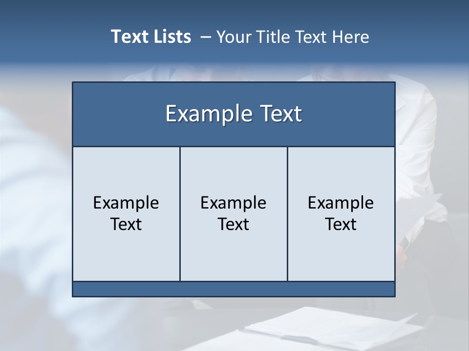 A Couple Of People Sitting At A Table PowerPoint Template
