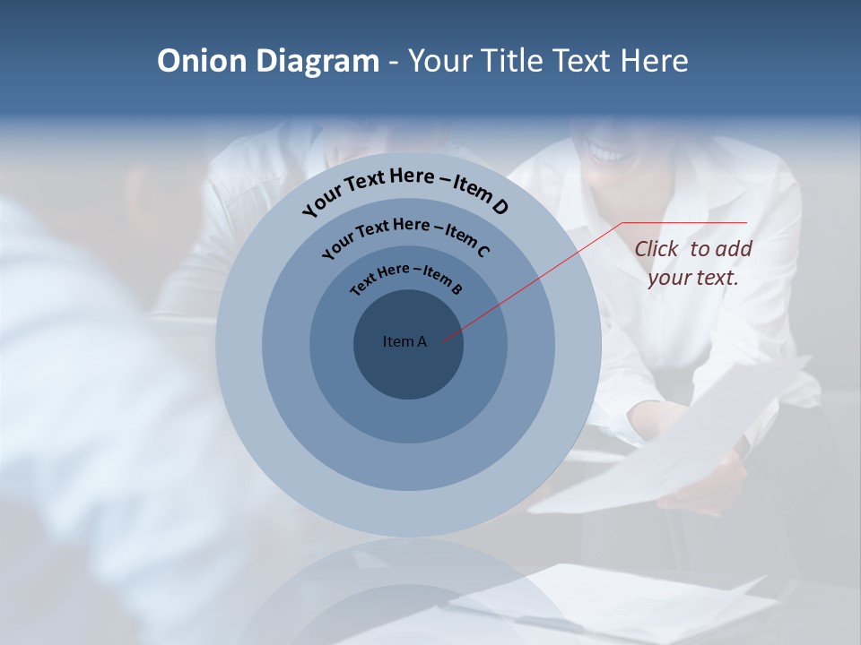 A Couple Of People Sitting At A Table PowerPoint Template