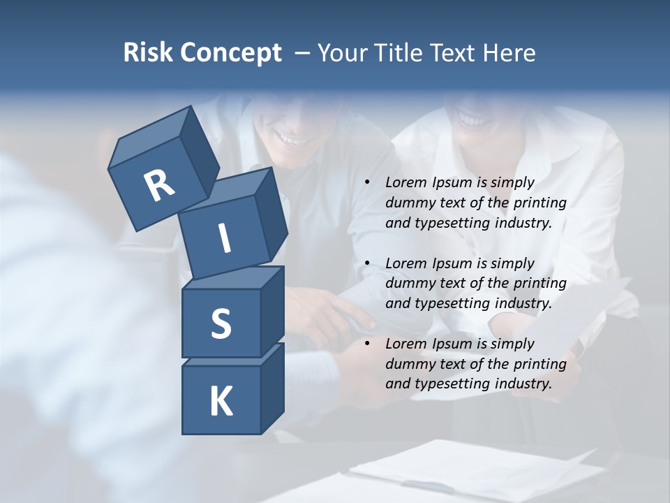 A Couple Of People Sitting At A Table PowerPoint Template