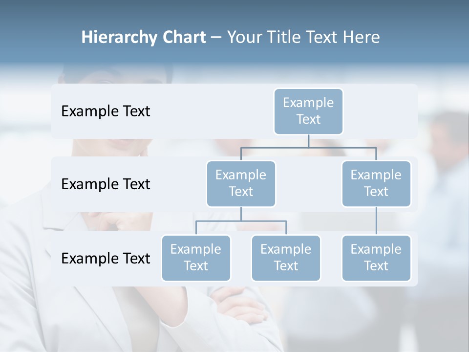 A Woman In A Business Suit Is Pointing To Her Finger PowerPoint Template
