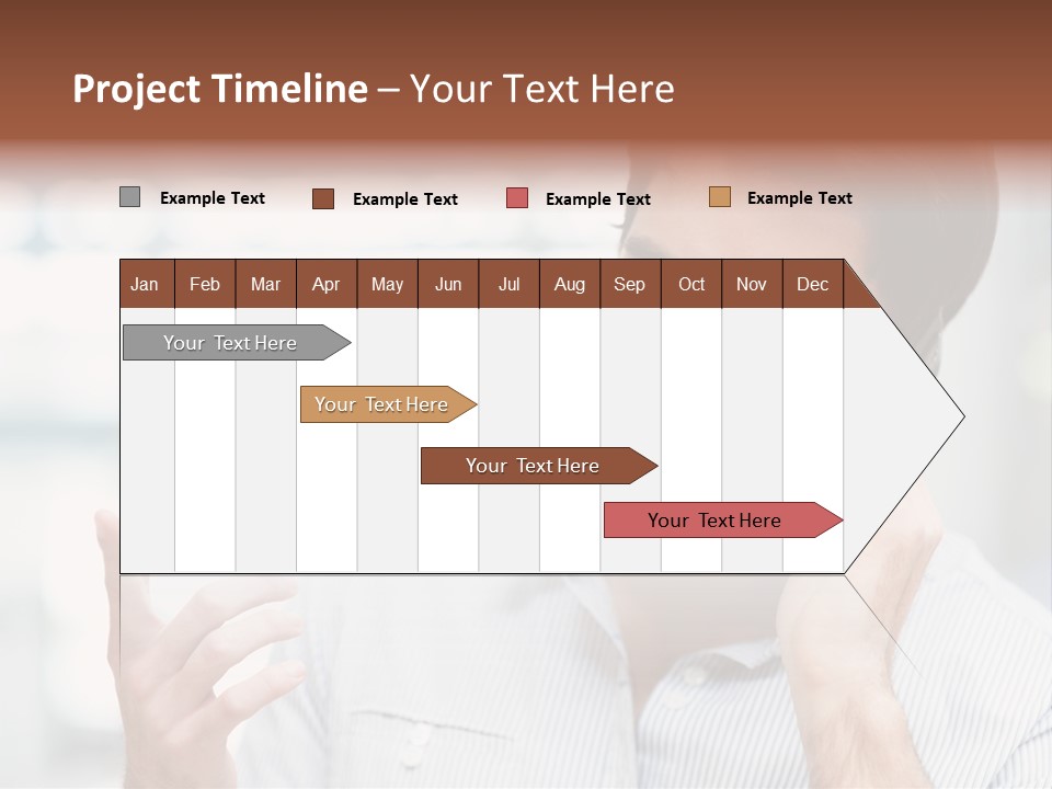 A Smiling Man Talking On A Cell Phone PowerPoint Template