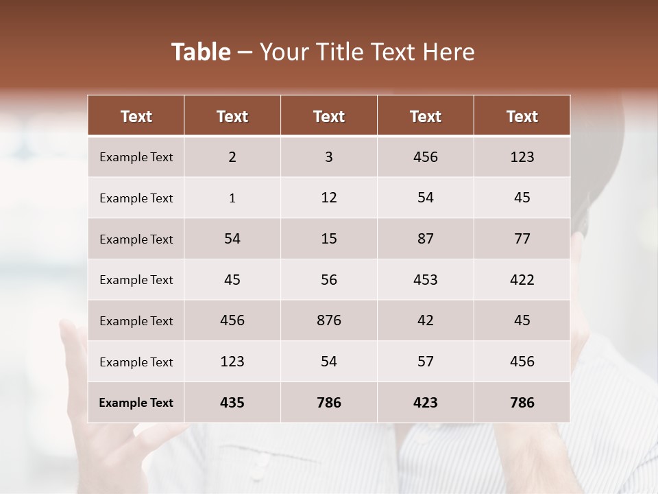 A Smiling Man Talking On A Cell Phone PowerPoint Template