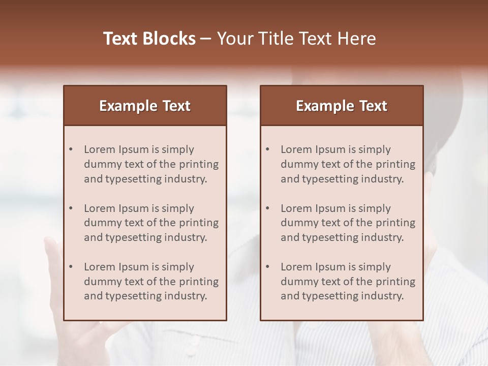 A Smiling Man Talking On A Cell Phone PowerPoint Template