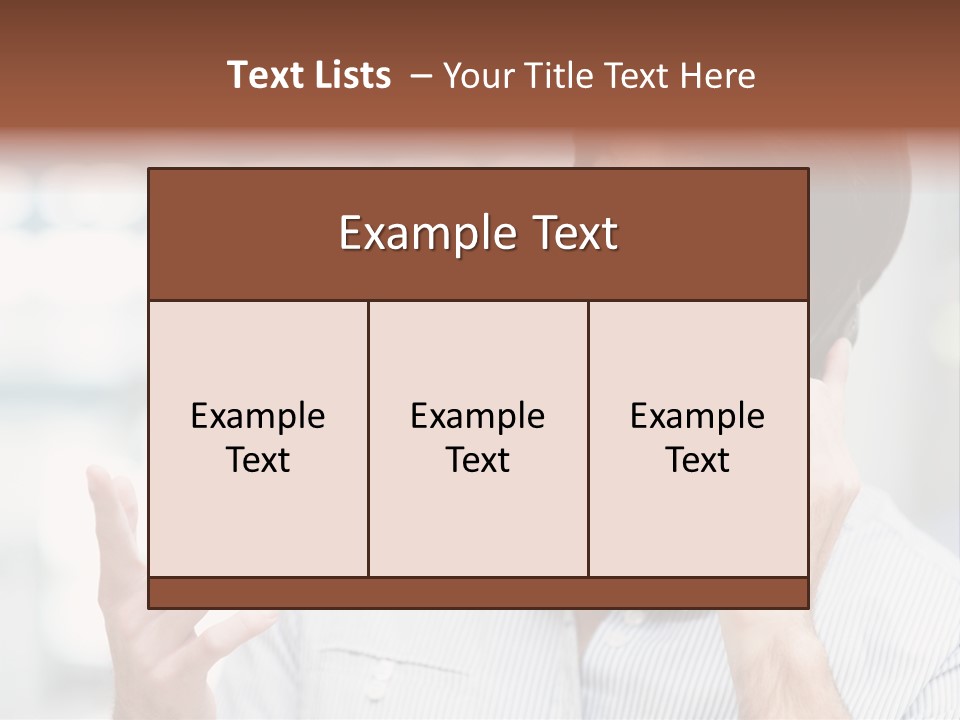 A Smiling Man Talking On A Cell Phone PowerPoint Template