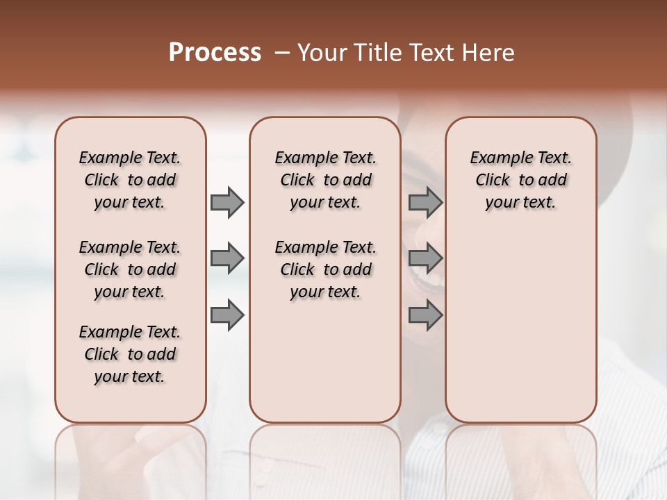 A Smiling Man Talking On A Cell Phone PowerPoint Template