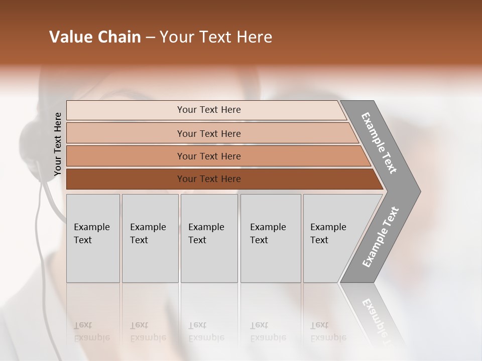A Woman Wearing A Headset And Smiling For The Camera PowerPoint Template