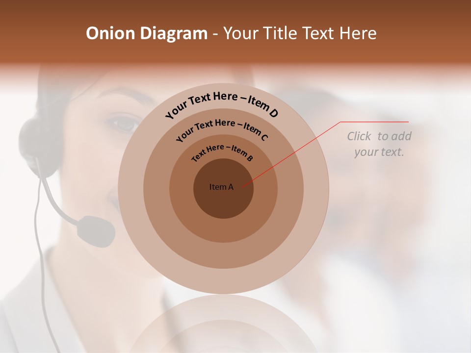 A Woman Wearing A Headset And Smiling For The Camera PowerPoint Template