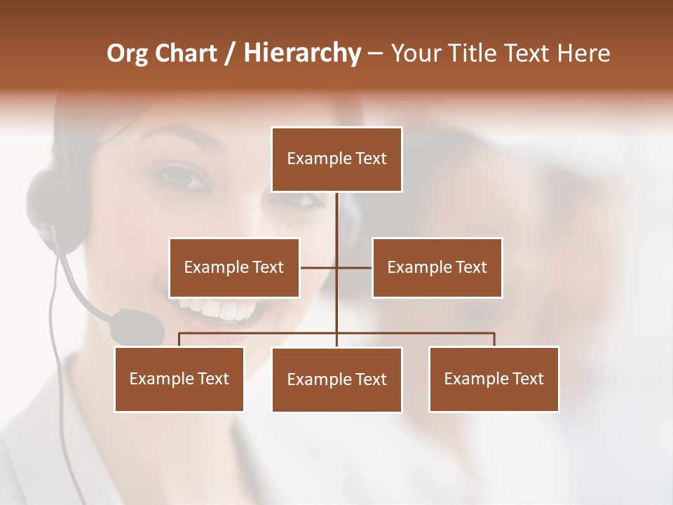 A Woman Wearing A Headset And Smiling For The Camera PowerPoint Template
