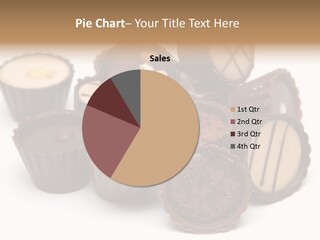 A Pile Of Chocolates Sitting On Top Of Each Other PowerPoint Template