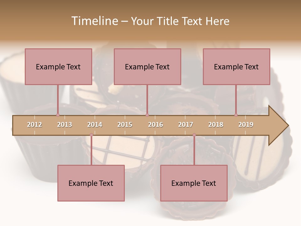 A Pile Of Chocolates Sitting On Top Of Each Other PowerPoint Template