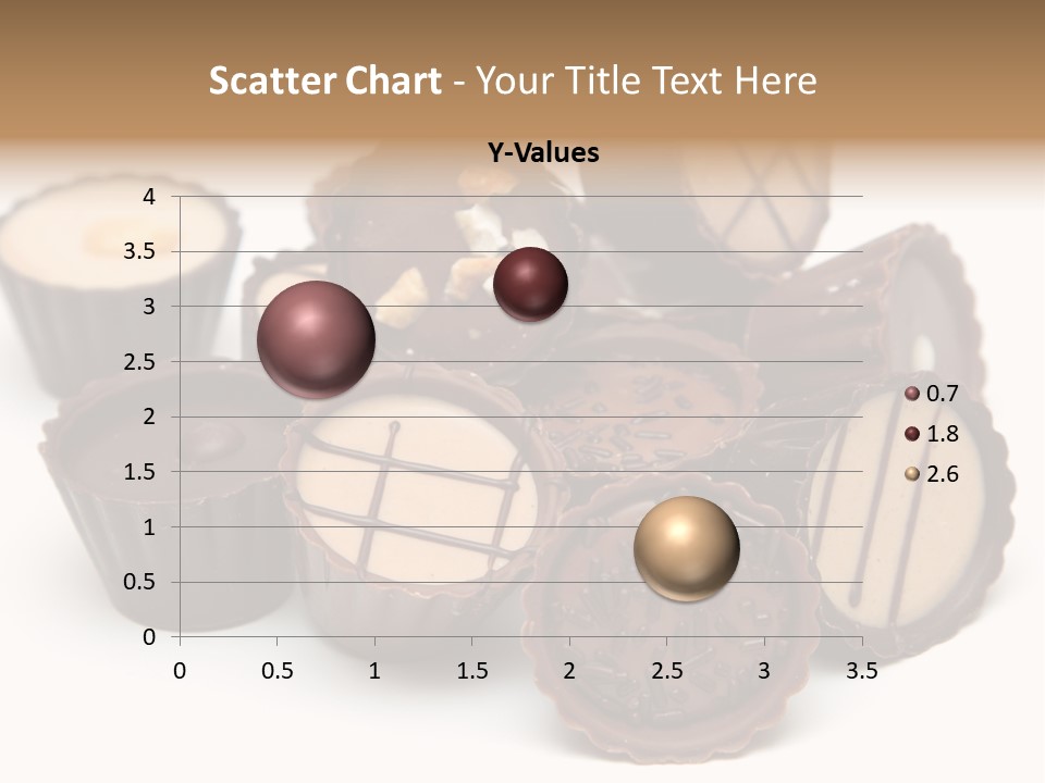 A Pile Of Chocolates Sitting On Top Of Each Other PowerPoint Template