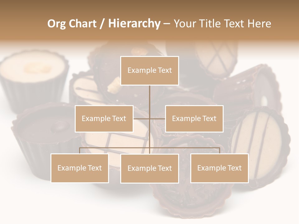 A Pile Of Chocolates Sitting On Top Of Each Other PowerPoint Template