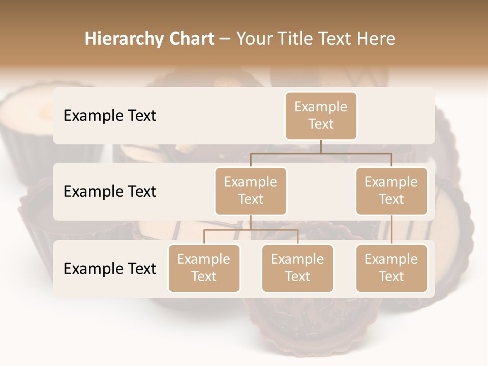 A Pile Of Chocolates Sitting On Top Of Each Other PowerPoint Template