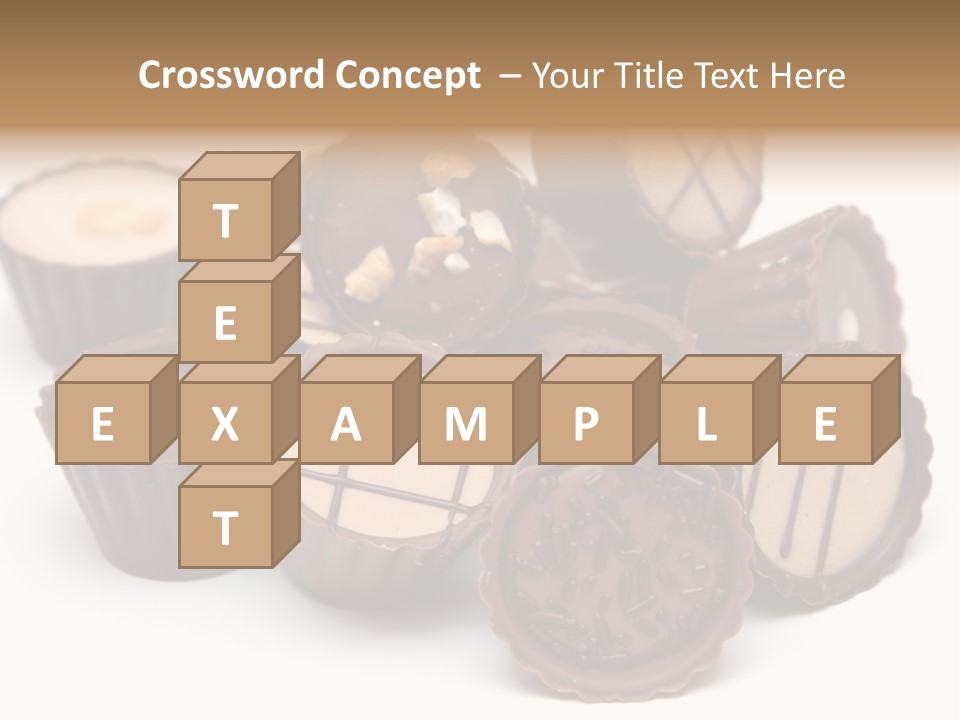 A Pile Of Chocolates Sitting On Top Of Each Other PowerPoint Template