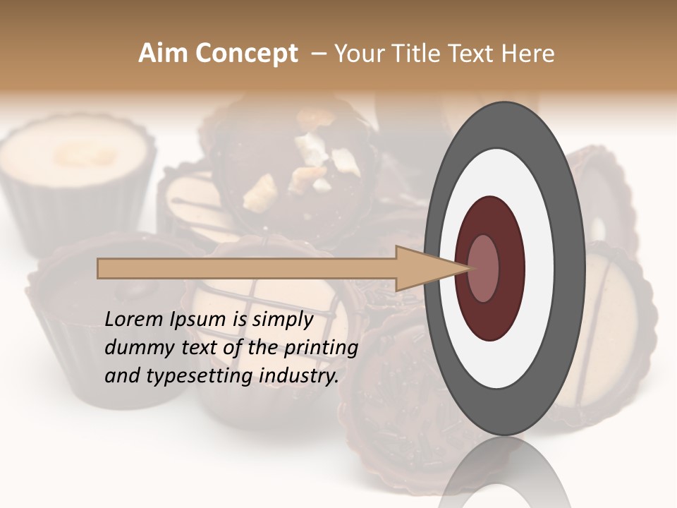 A Pile Of Chocolates Sitting On Top Of Each Other PowerPoint Template