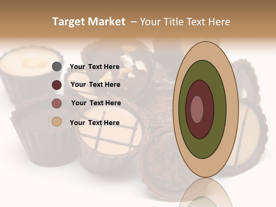 A Pile Of Chocolates Sitting On Top Of Each Other PowerPoint Template