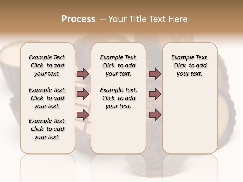 A Pile Of Chocolates Sitting On Top Of Each Other PowerPoint Template
