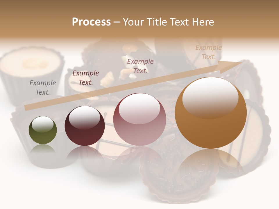 A Pile Of Chocolates Sitting On Top Of Each Other PowerPoint Template