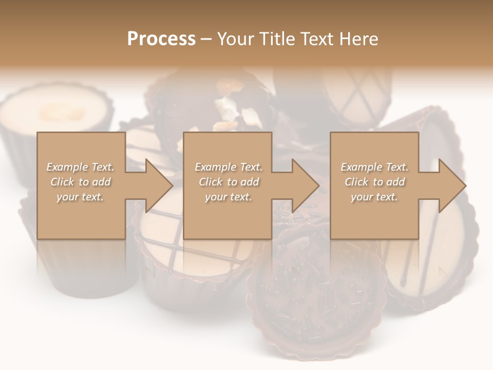 A Pile Of Chocolates Sitting On Top Of Each Other PowerPoint Template