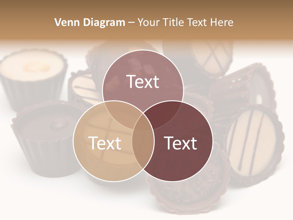 A Pile Of Chocolates Sitting On Top Of Each Other PowerPoint Template