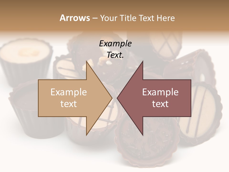 A Pile Of Chocolates Sitting On Top Of Each Other PowerPoint Template