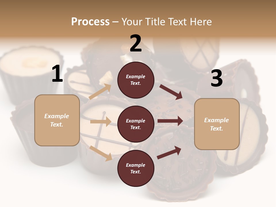 A Pile Of Chocolates Sitting On Top Of Each Other PowerPoint Template