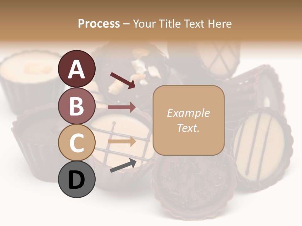 A Pile Of Chocolates Sitting On Top Of Each Other PowerPoint Template