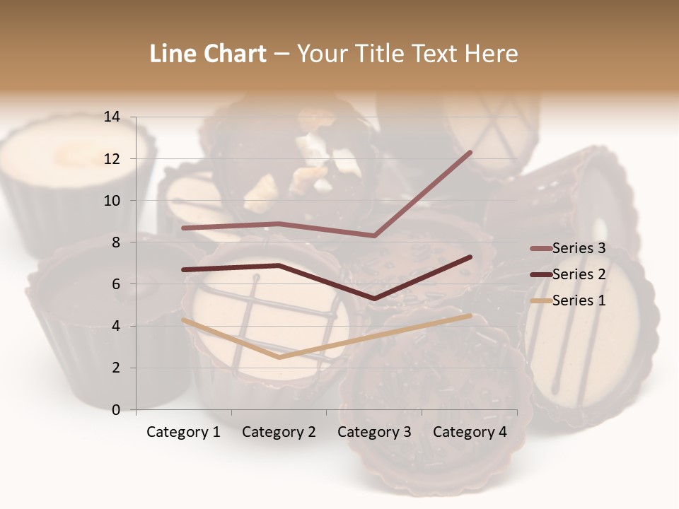 A Pile Of Chocolates Sitting On Top Of Each Other PowerPoint Template