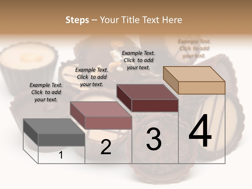 A Pile Of Chocolates Sitting On Top Of Each Other PowerPoint Template