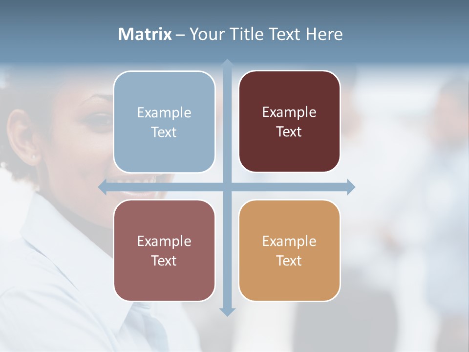 A Woman Smiling While Holding A Laptop Computer PowerPoint Template