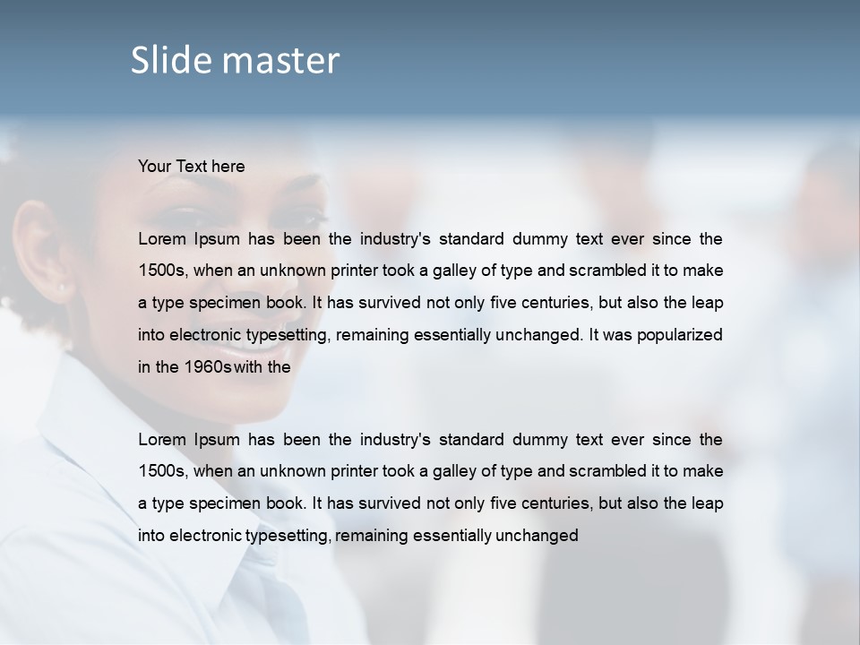 A Woman Smiling While Holding A Laptop Computer PowerPoint Template