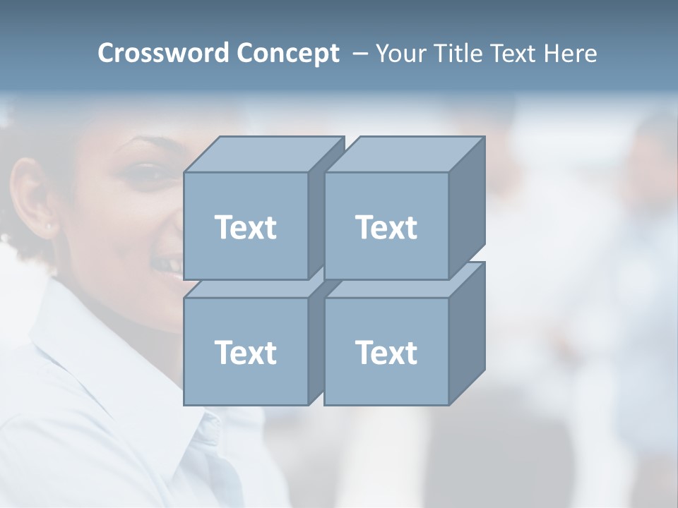 A Woman Smiling While Holding A Laptop Computer PowerPoint Template